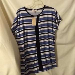 Women's Micheal Kor striped blouse.